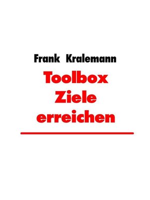 cover image of Toolbox Ziele erreichen